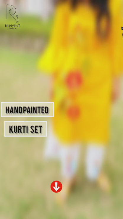 Kurti Set: Hand Painted